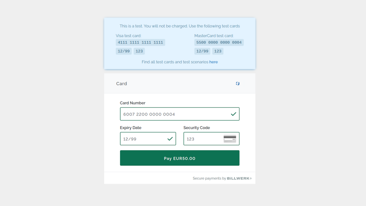 payment window