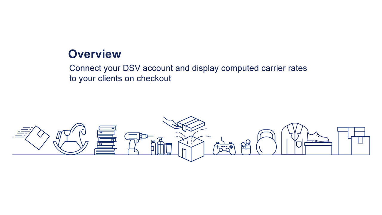 Exiba as tarifas do transportador DSV para seus clientes