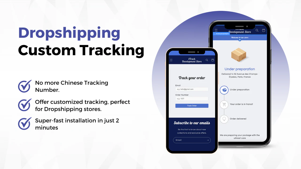 Custom order tracker, order tracking & order lookup as you wish 