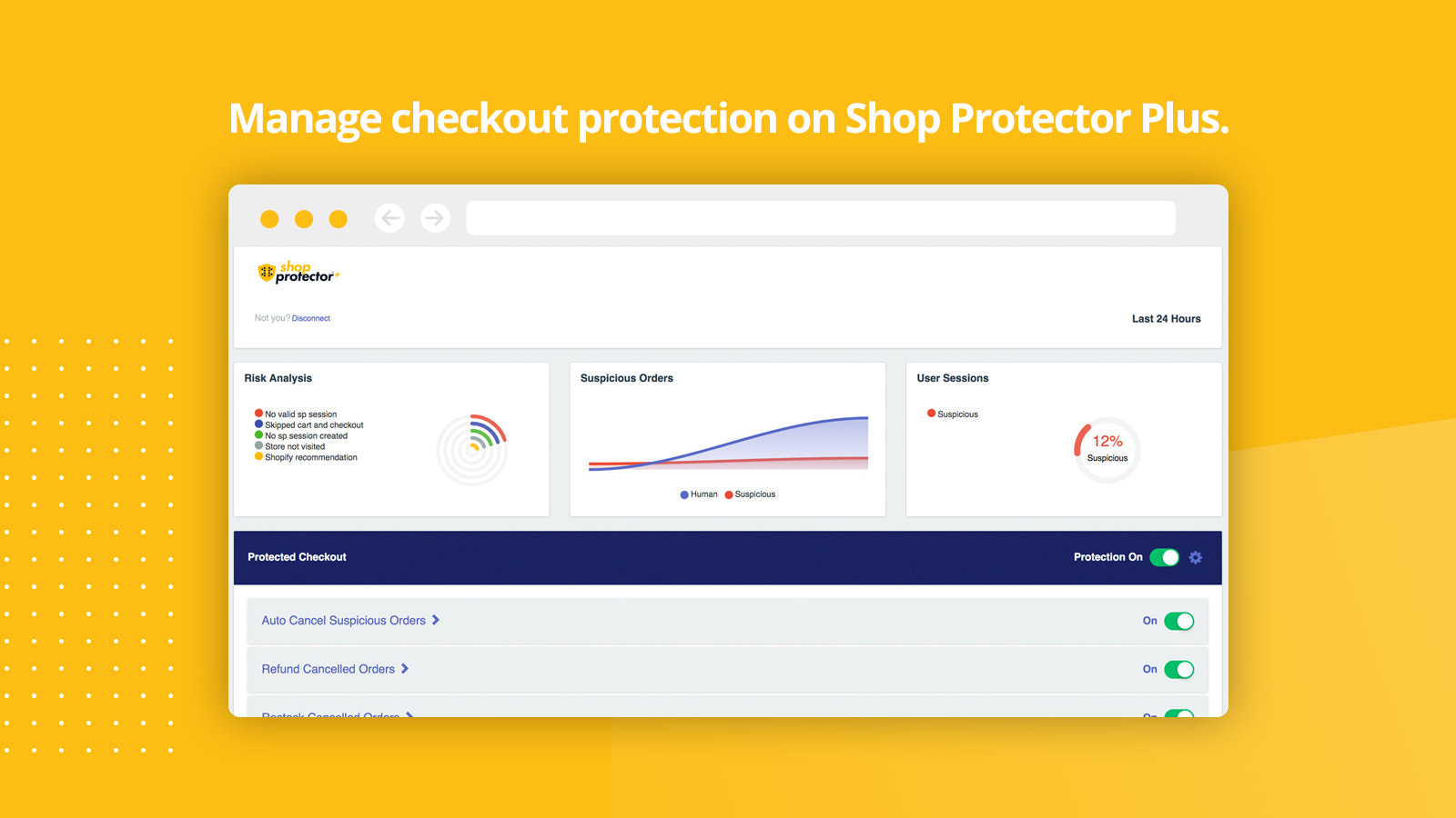 Gerencie sua proteção de checkout e proteção contra bots no SP Plus.