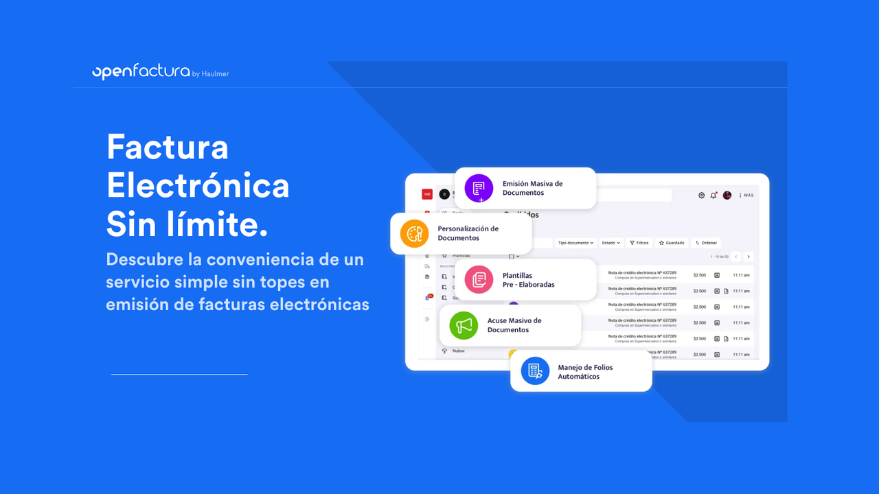 Openfactura, electronic invoicing without limits
