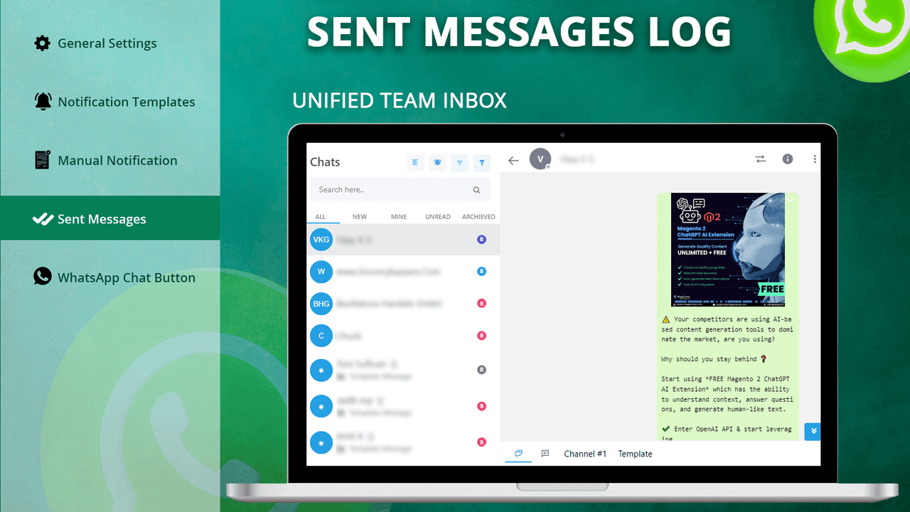 5 - Log of Sent Messages