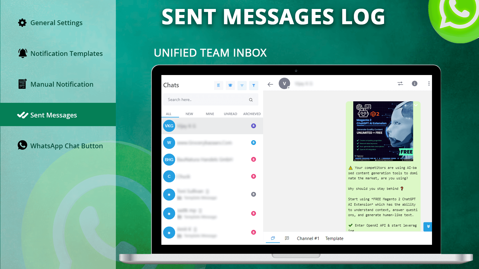 5 - Log of Sent Messages