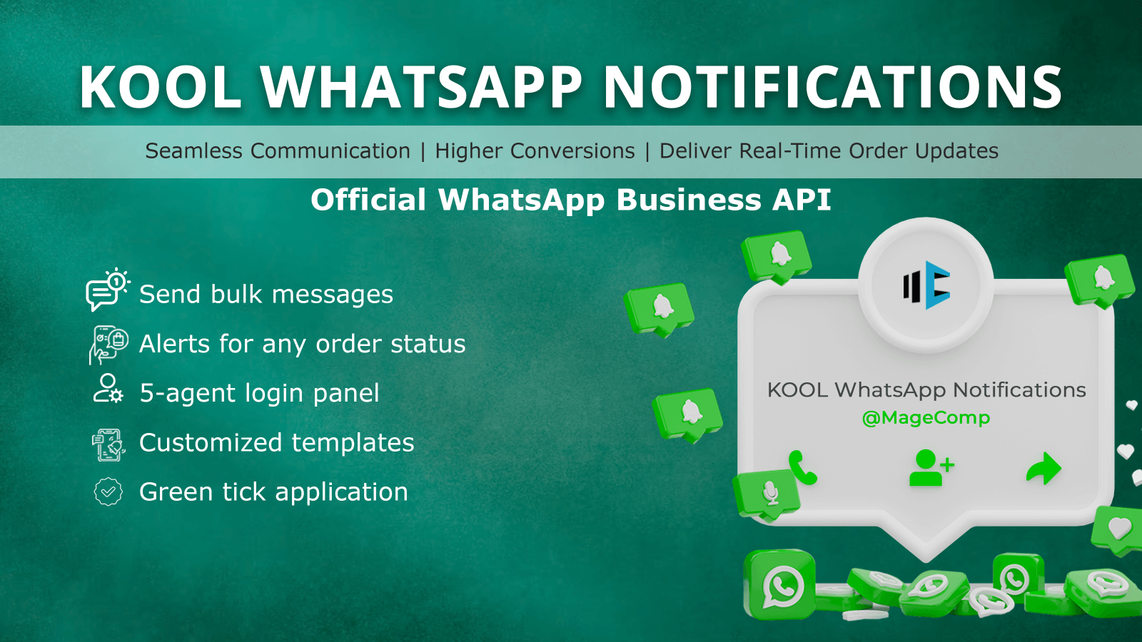 Application Shopify KOOL WhatsApp Notifications