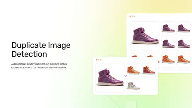 Duplicate image detection for clean product listings