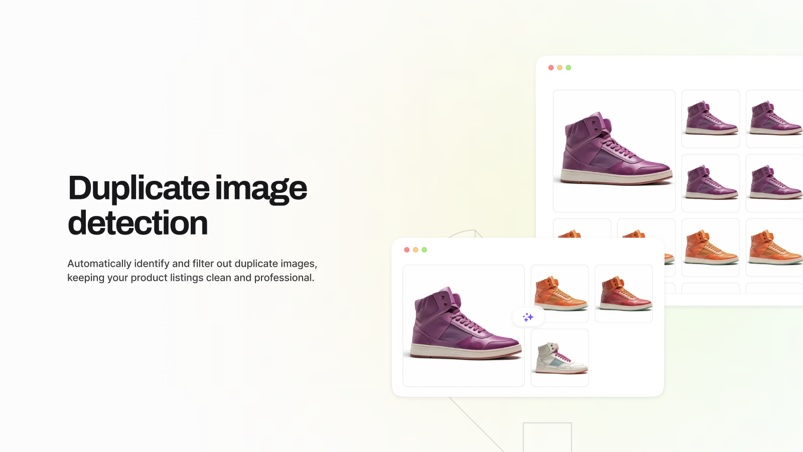 Duplicate image detection for clean Shopify product listings