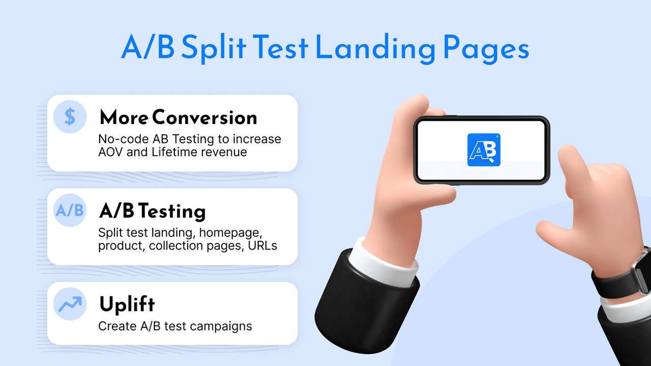 Split testing to boost conversion landing page split test CRO