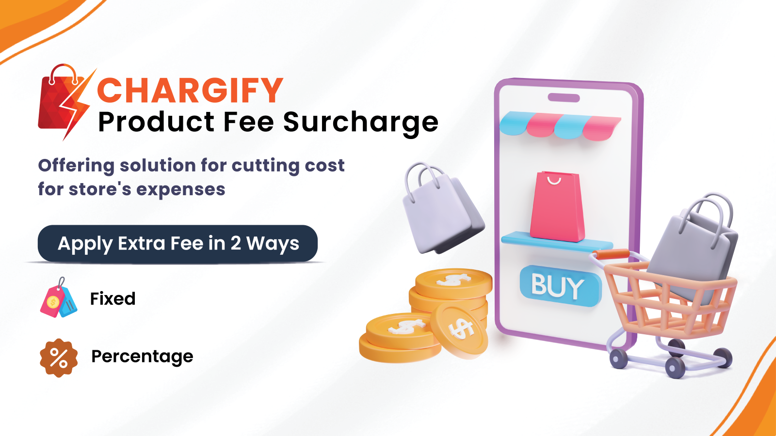 Sobretaxa CHARGIFY e App de Taxa de Pedido Shopify