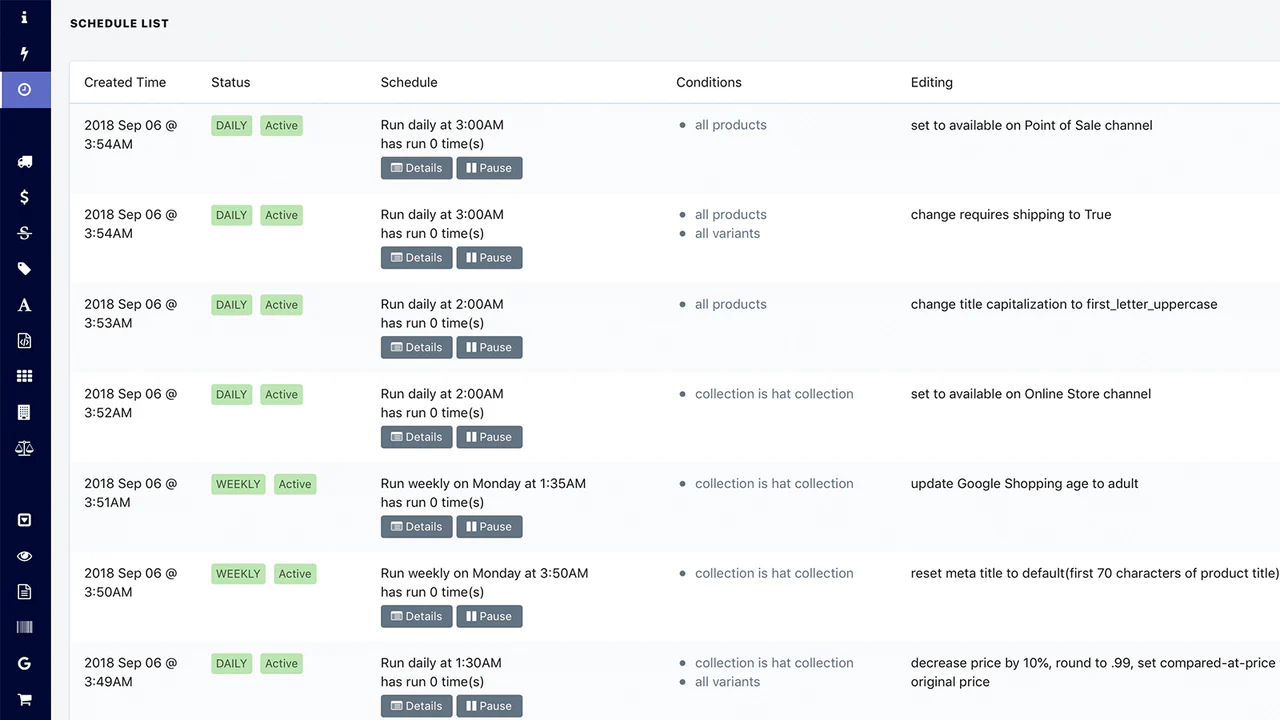 Aplicativo Shopify, Edição em Massa de Produtos por Hextom Inc, Edite qualquer produto i