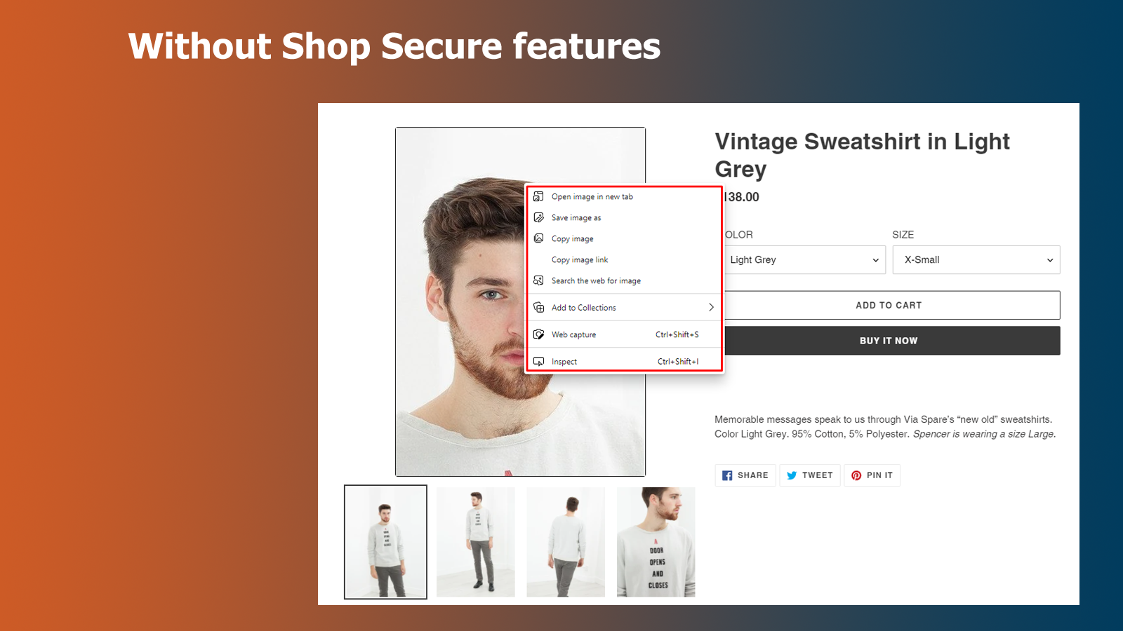 Frontend de Shop Secure 02