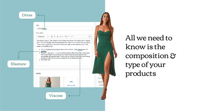 Using product composition in order to calculate carbon footprint