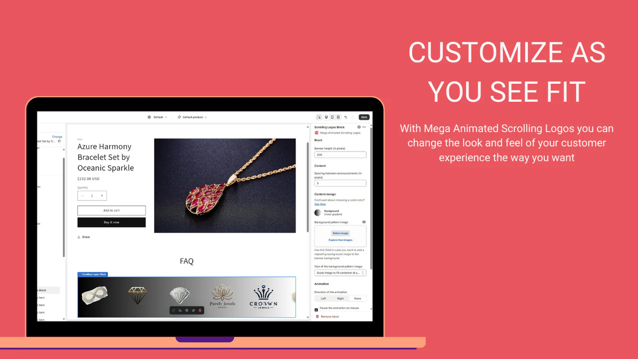 Customize app to change the look and feel of customer reviews