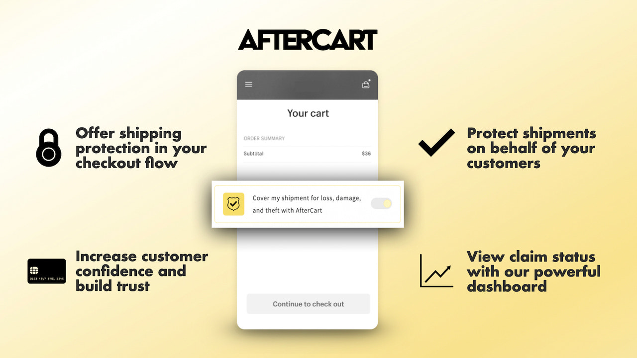 AfterCart Shipping Protection Screenshot