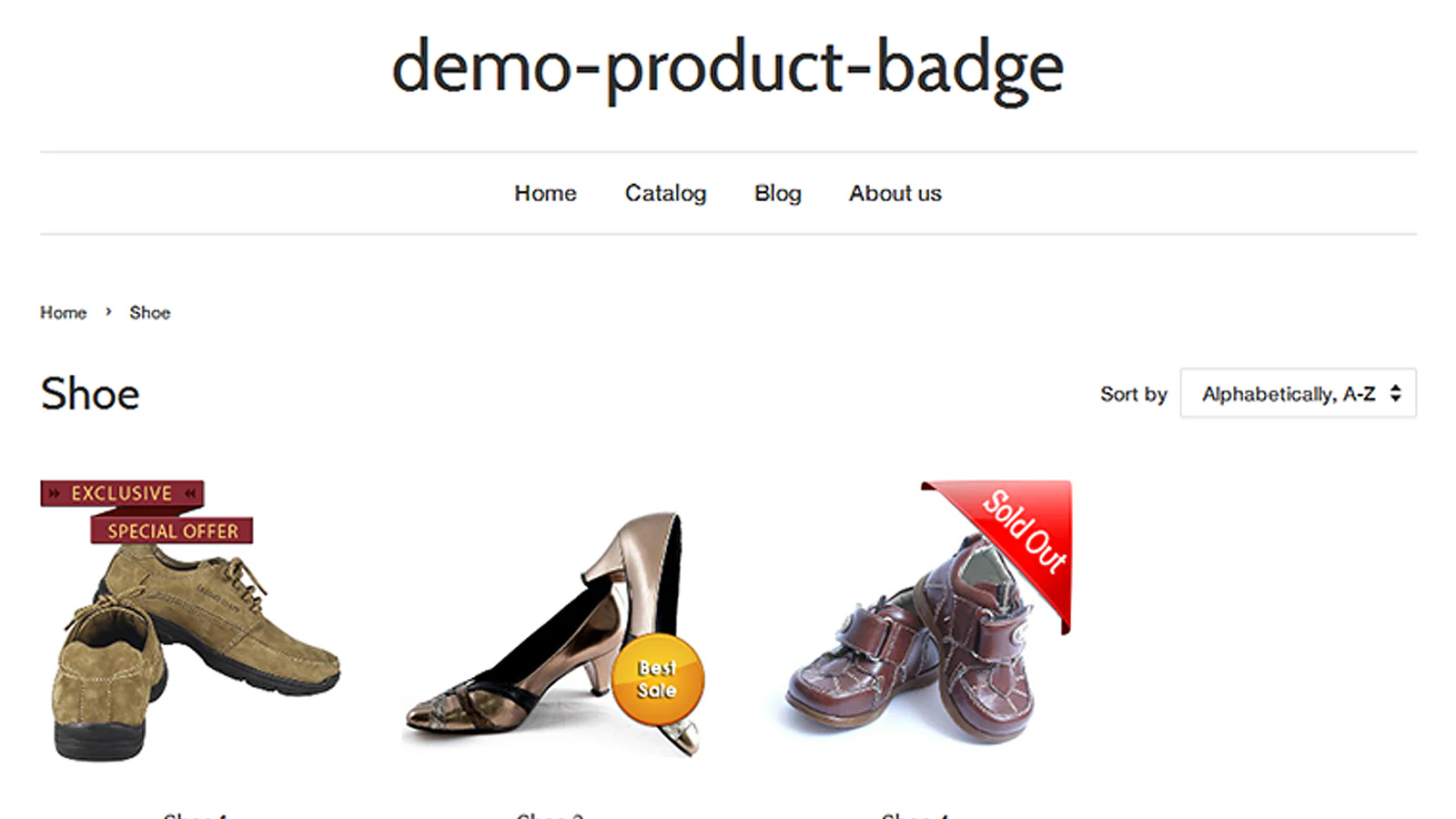 Verschillende productlabels/badges in productlijst