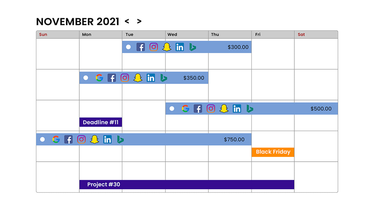 Plan and manage campaigns easily in the DNA Strategy Calendar