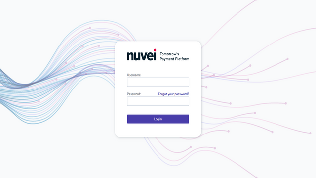 Nuvei Control Panel Log-in