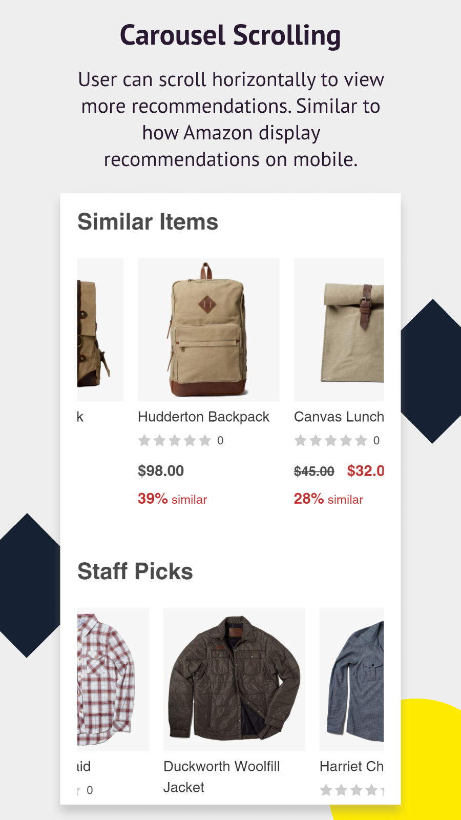 OnVoard Product Recommender Screenshot