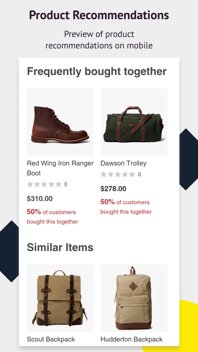 OnVoard Product Recommender Screenshot