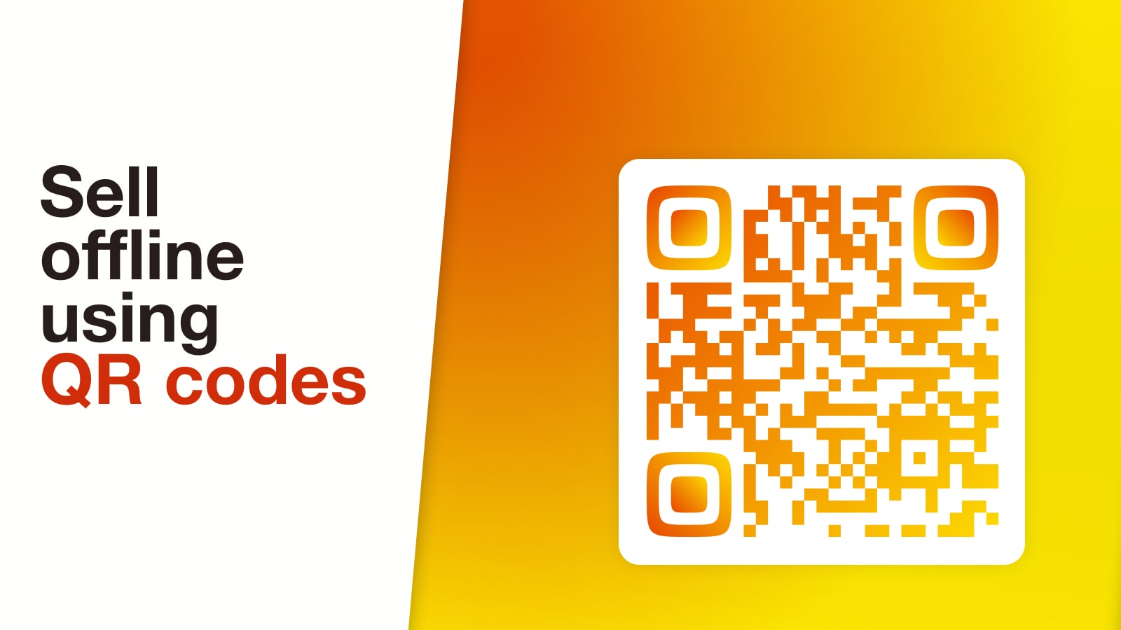 Venda offline usando códigos QR