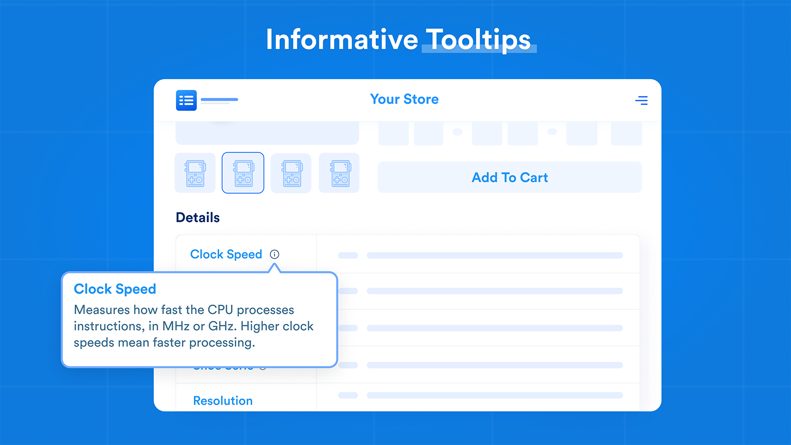 Easy Specs - Informativa tooltips