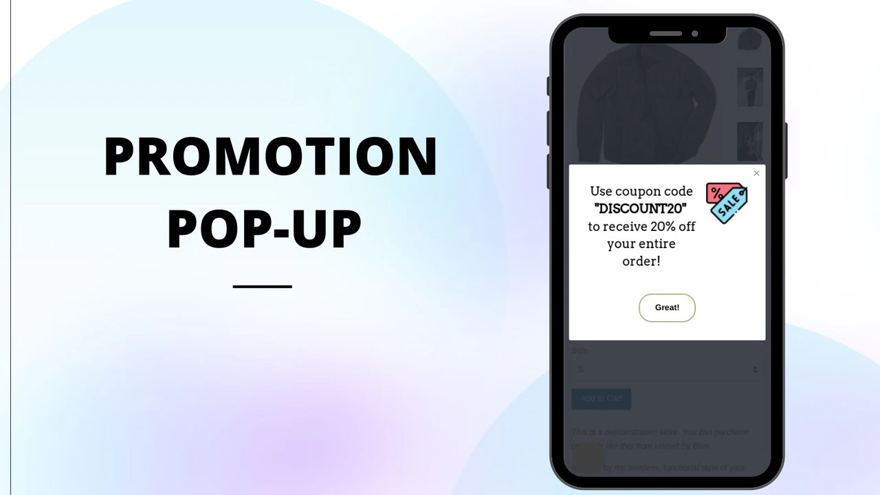 Pop-up de promotion