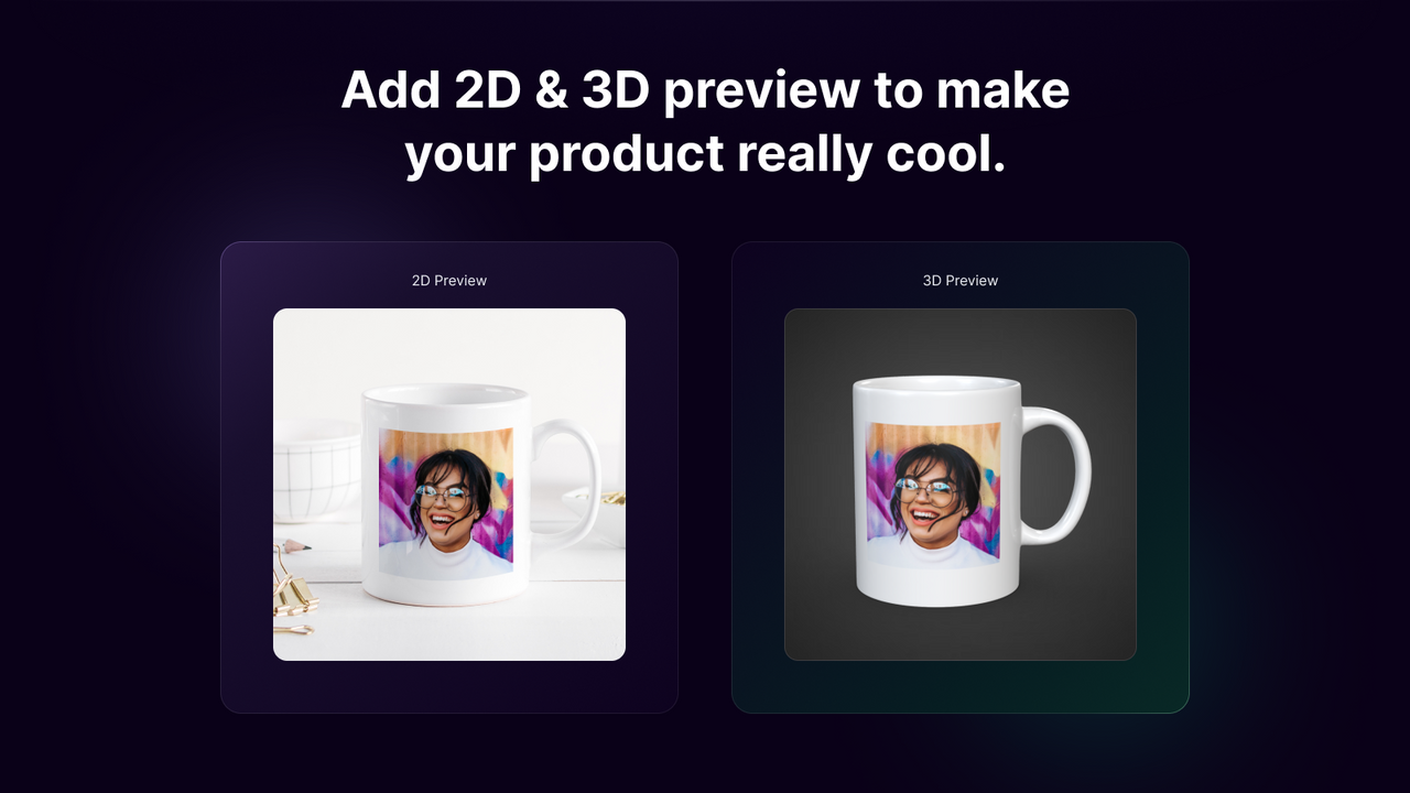 Voeg 2D & 3D voorvertoning toe om je product echt cool te maken