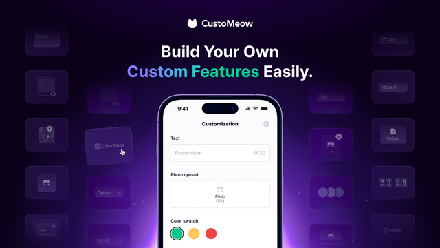 Build your own custom features easily