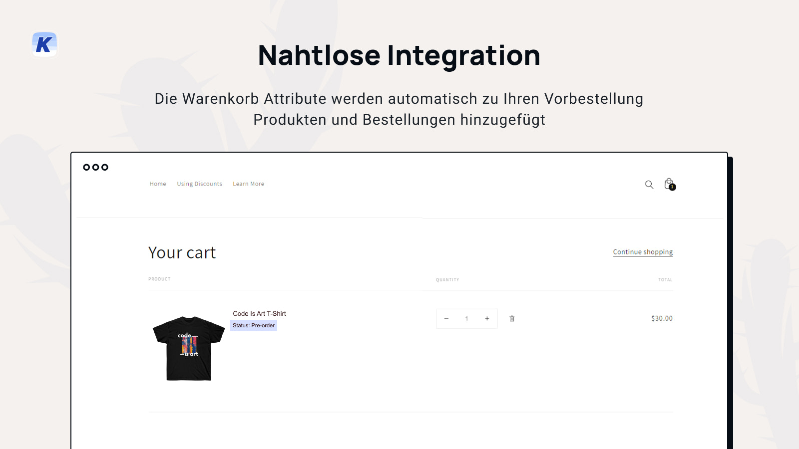 Warenkorb-Integration