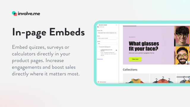 Intégrez des quizzes, des sondages et des calculateurs dans les pages de votre magasin