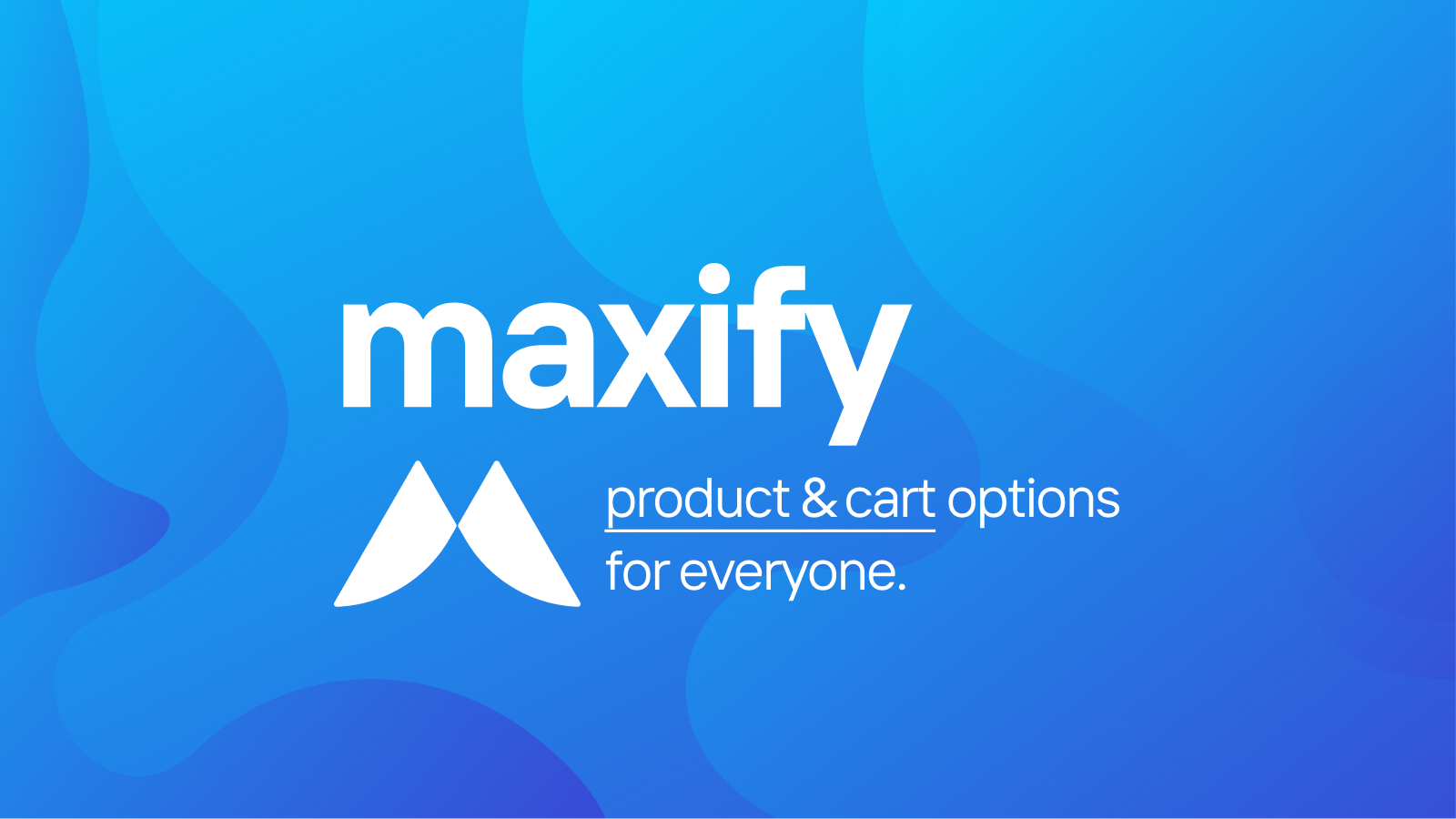 Opciones de producto y carrito de Maxify