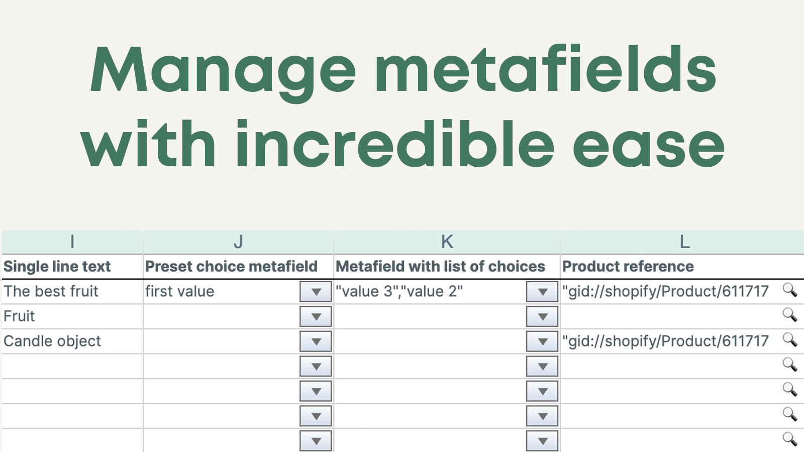 Mixtable bulk editor - Bulk editor for products, metafields, inventory, price & more'