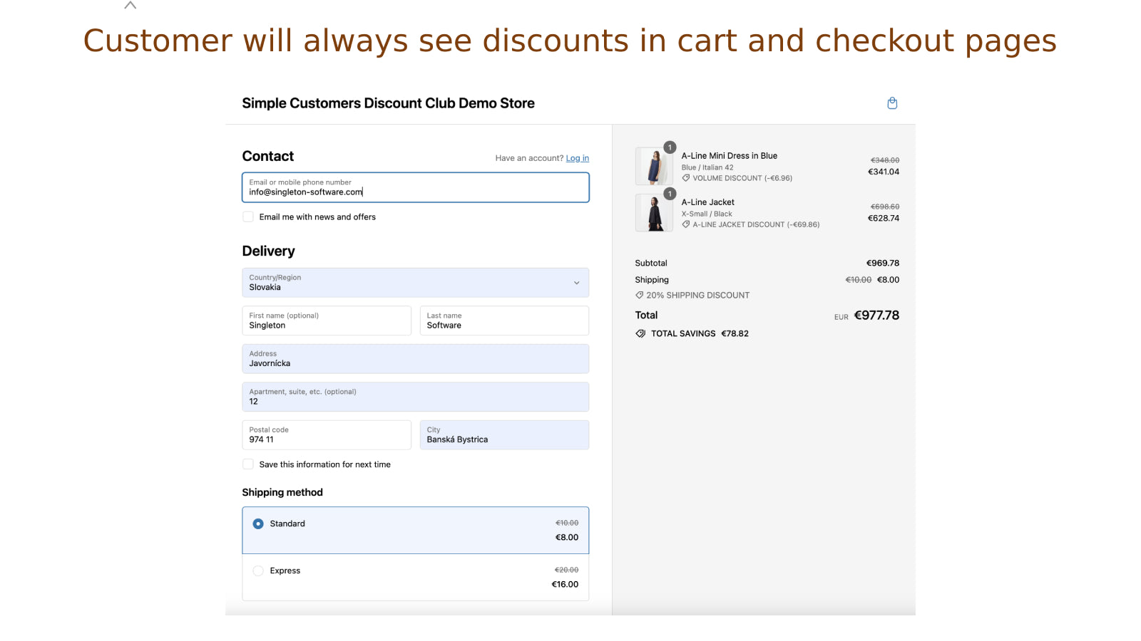 All‑in‑one Discounts Screenshot