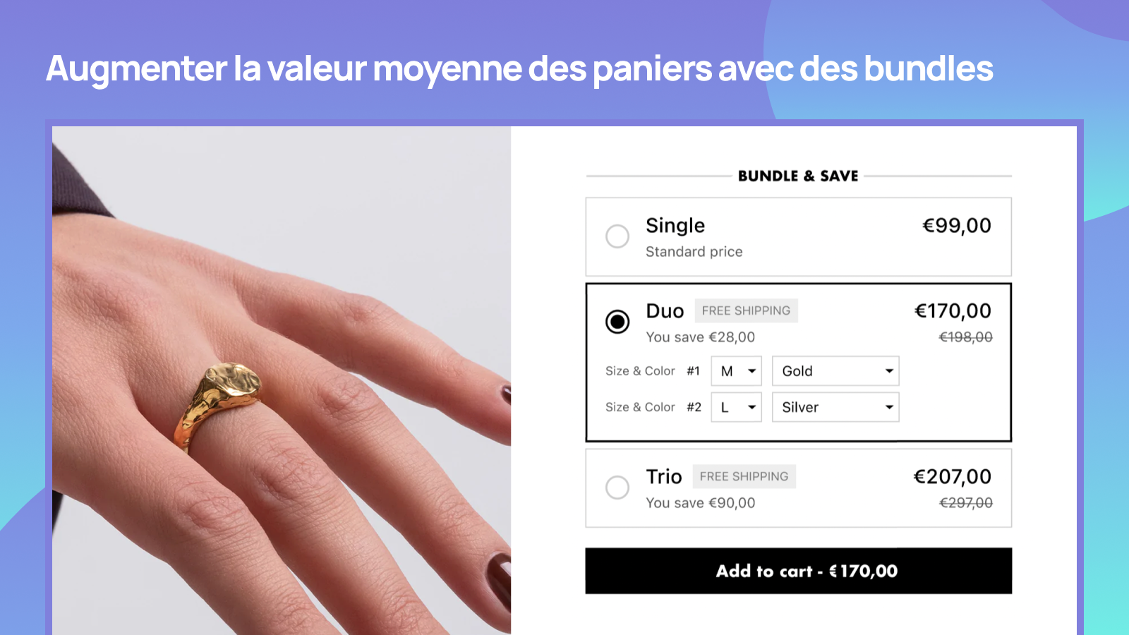 Augmenter la valeur moyenne des paniers avec des bundles