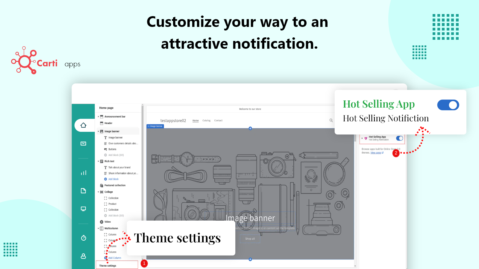 Make an attractive notification.