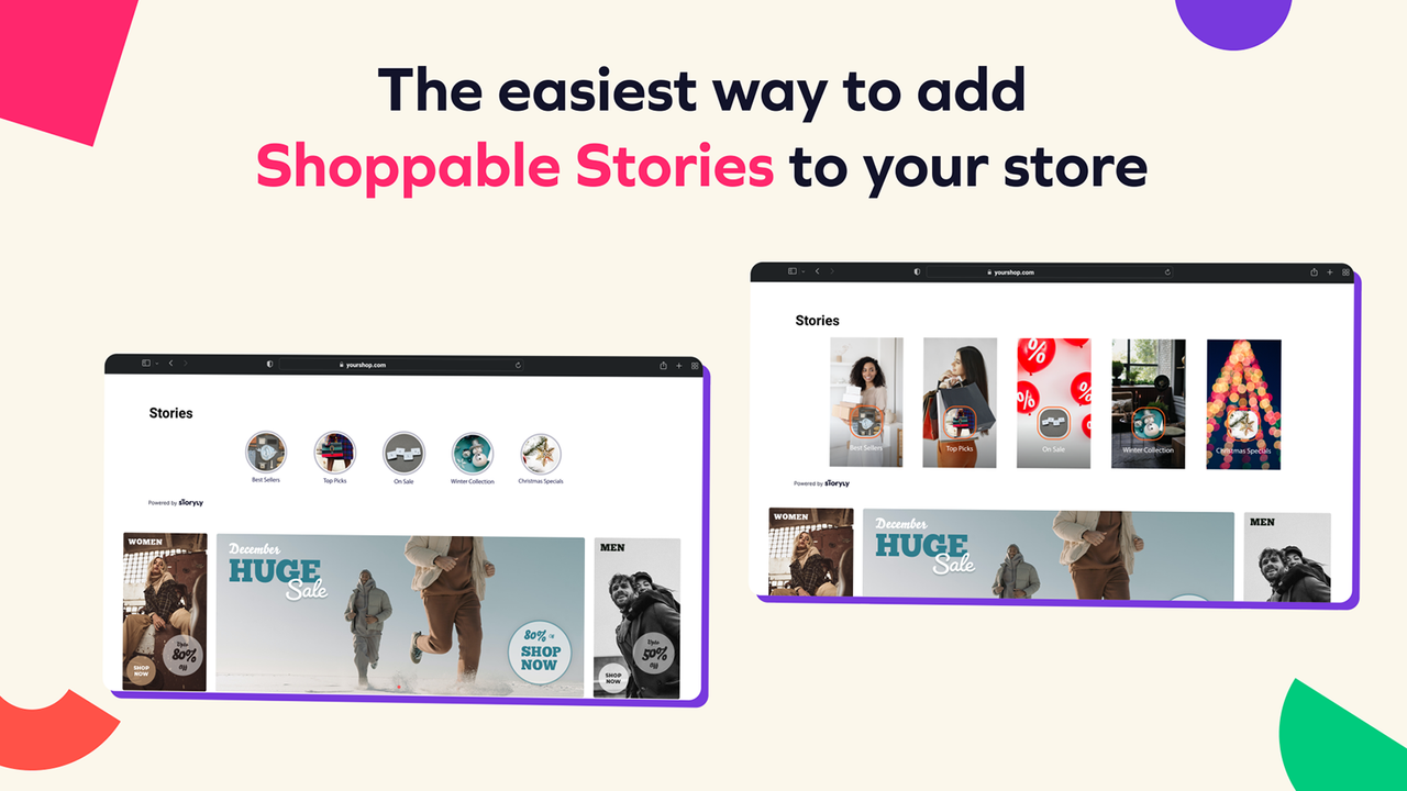 Dette billede indeholder fordelene ved automatiserede shoppable stories