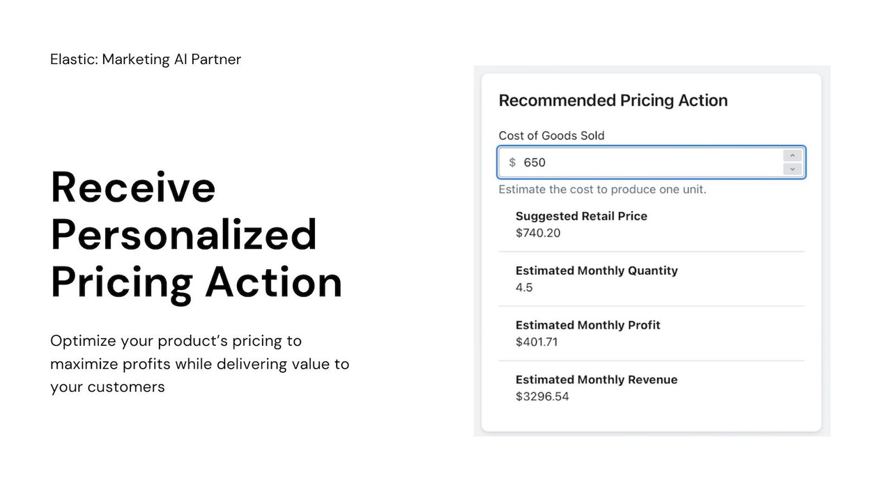 Recevez des actions de tarification personnalisées