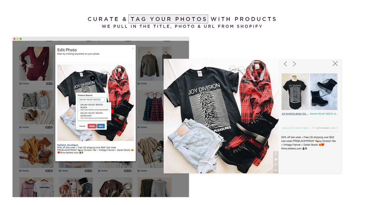 Curate & Tag Photos With Products - It's Easy