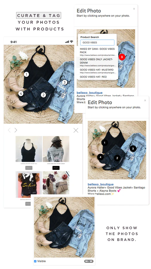 Curate & Tag Photos With Products - It's Easy
