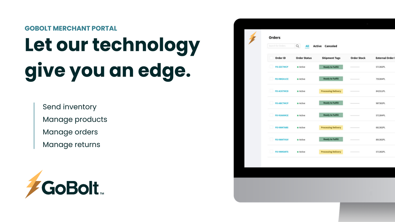 GoBolt Merchant Portal - Lassen Sie unsere Technologie Ihnen einen Vorteil verschaffen.