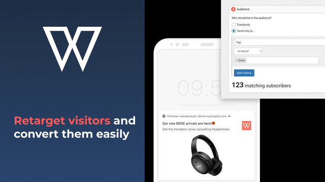 Retarget visitors and convert them easily