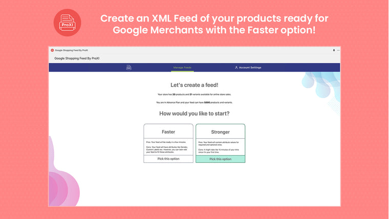 XML Product Feed By ProXI Screenshot