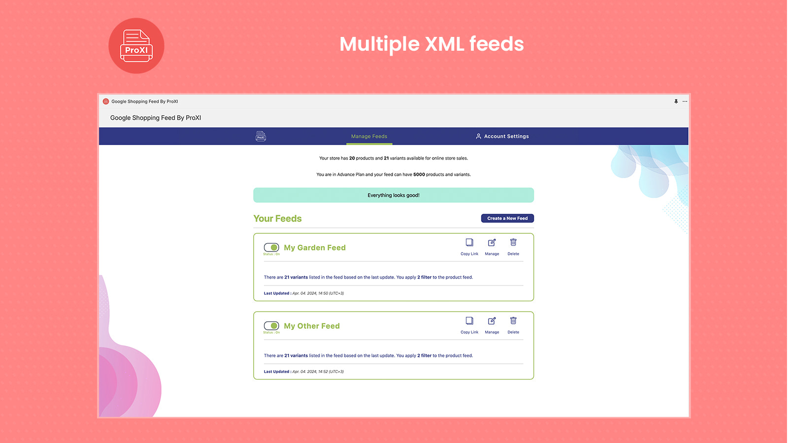 Crie feed de produto personalizado para Google, Facebook, Instagram...