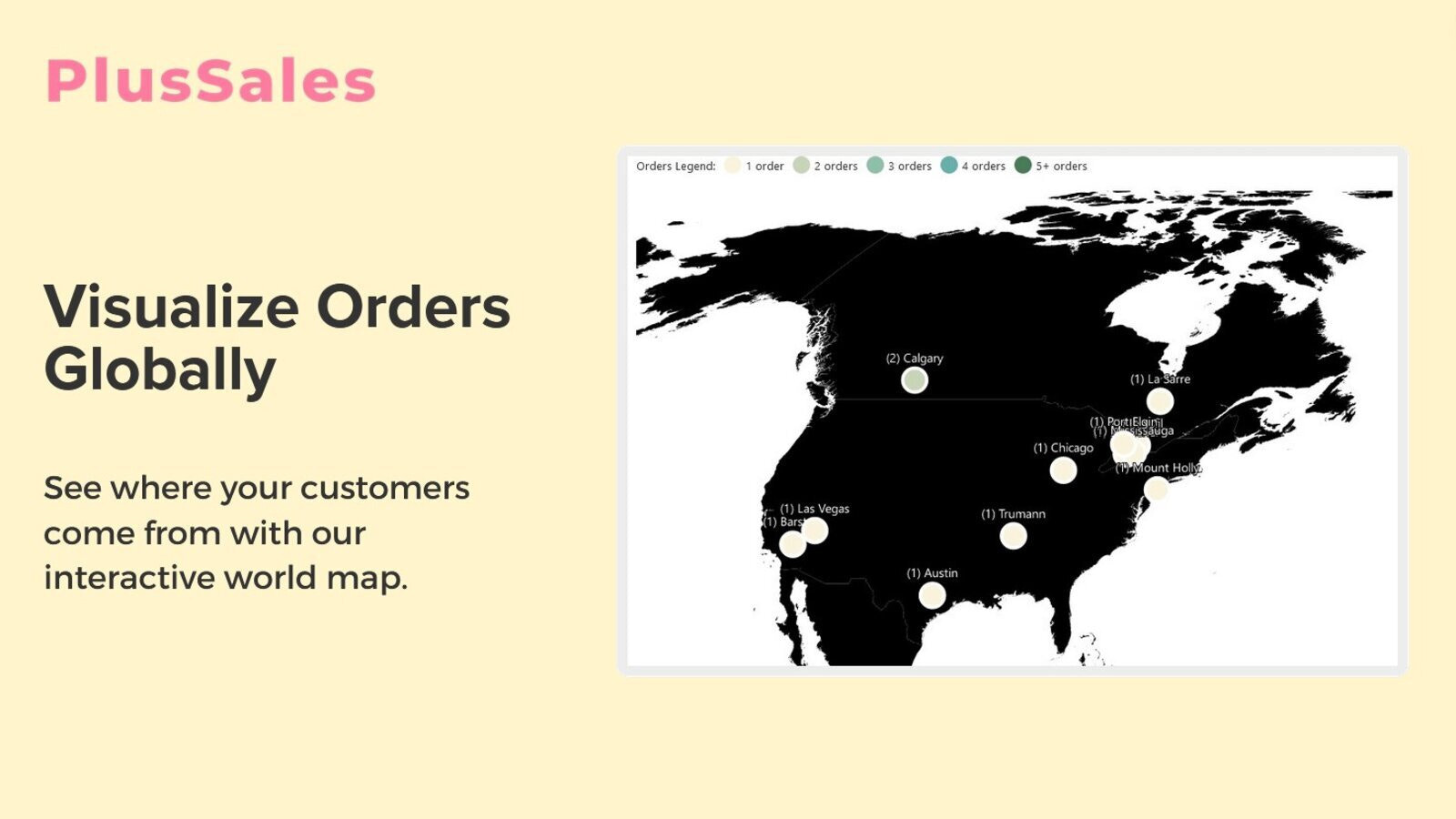 see your orders on a world map