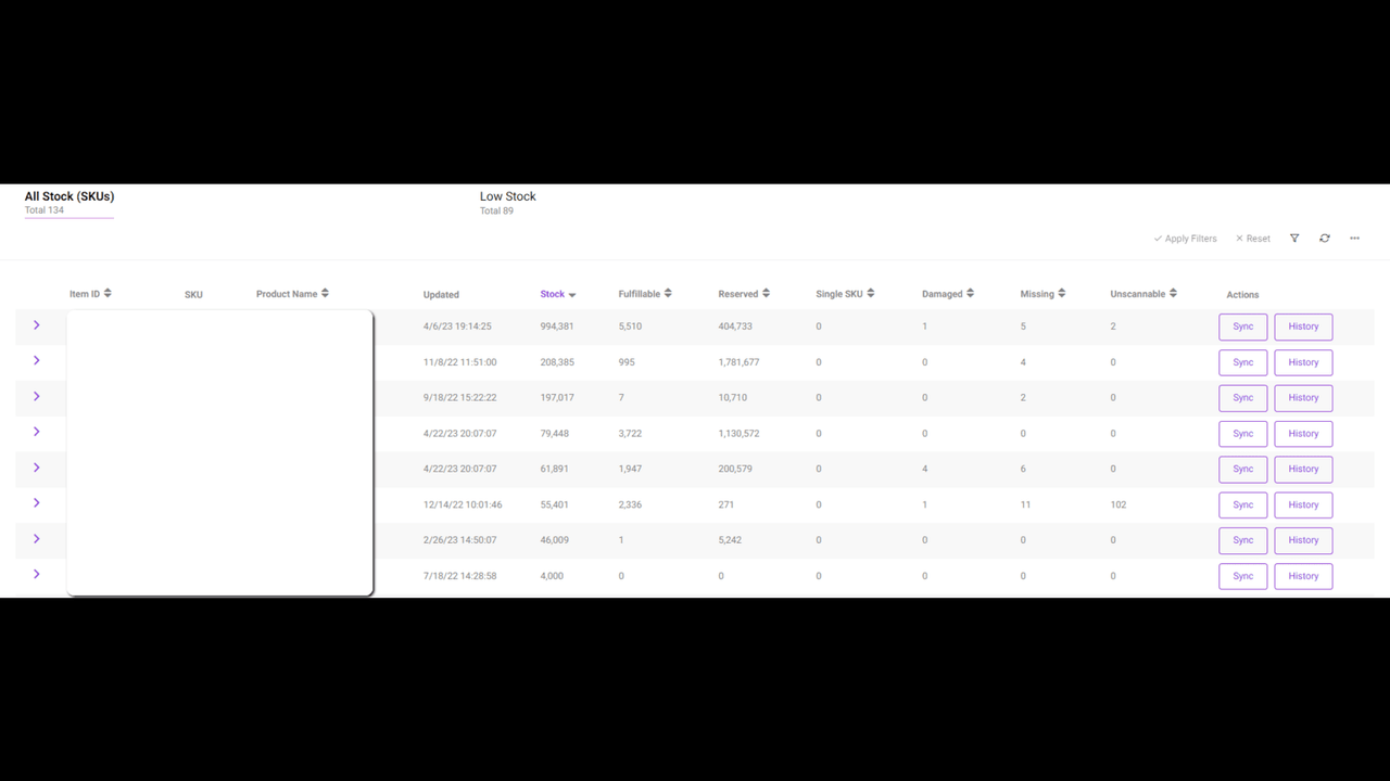 Manage inventory 