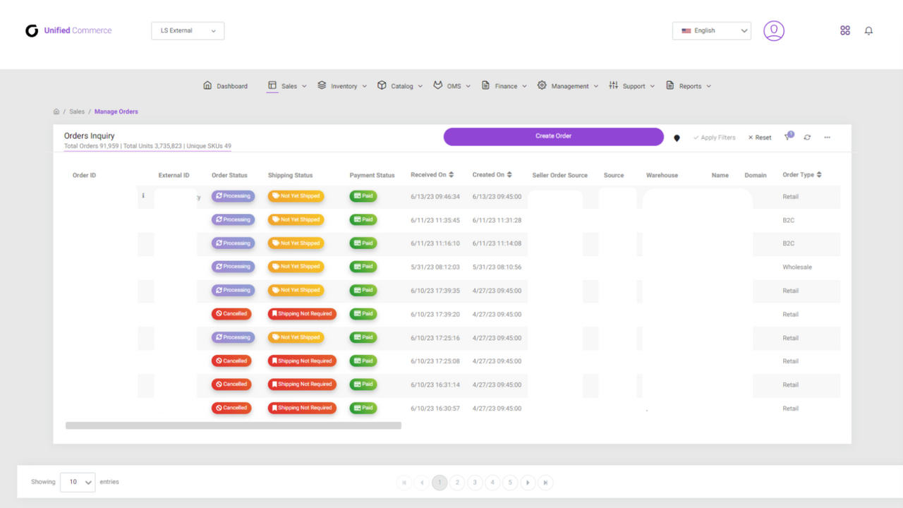 Utiliza centros de gestión integrales