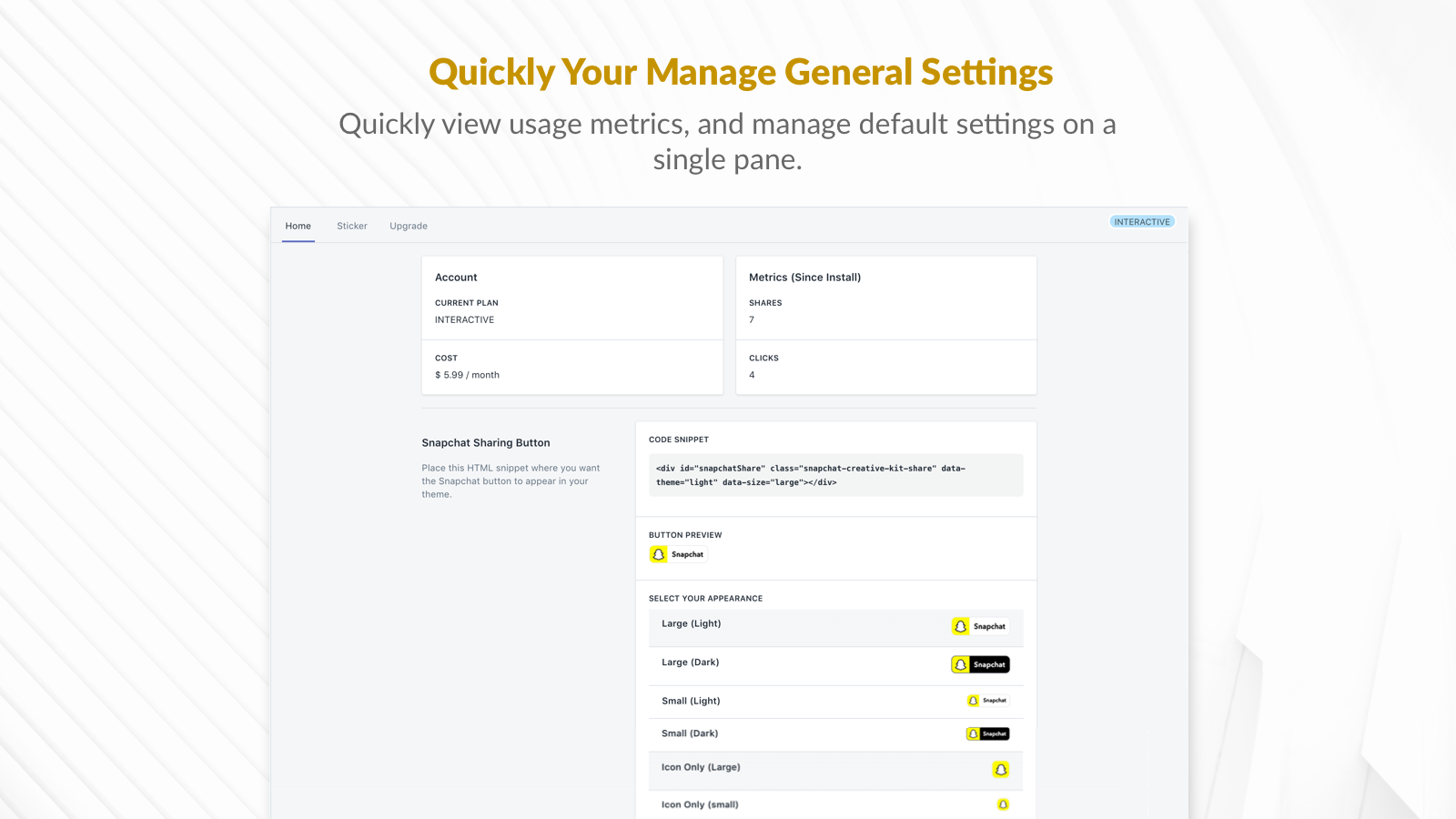 Manage all your default settings on a single pane