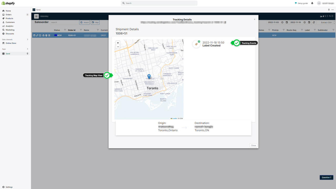 Detailed tracking and proof of delivery