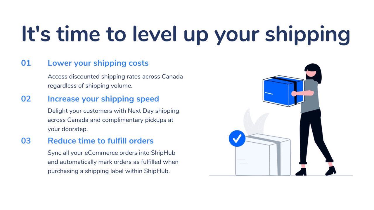Lower your shipping costs in Canada with ShipHub