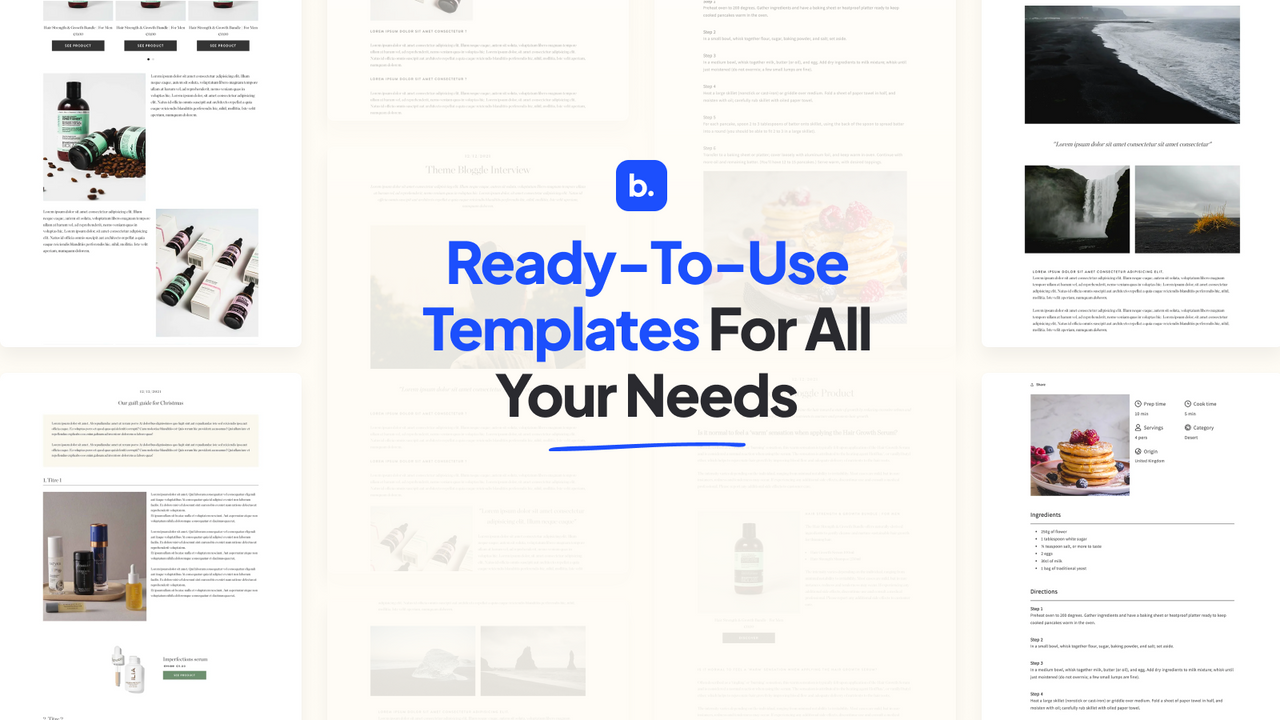 Use prebuilt templates