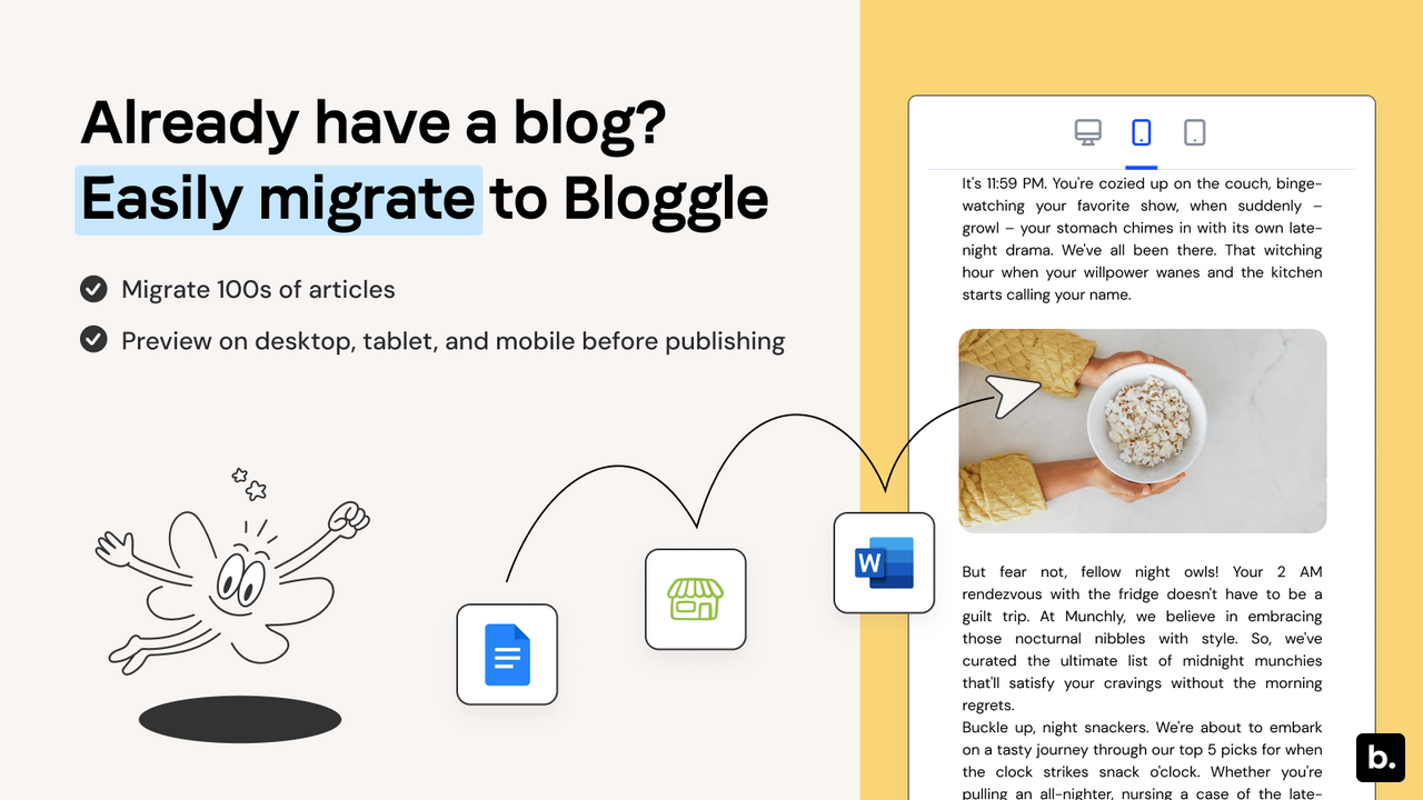 Import your blogs